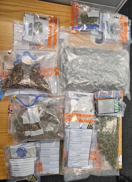 Drugs seized in Co Westmeath. Photo: An Garda Siochana