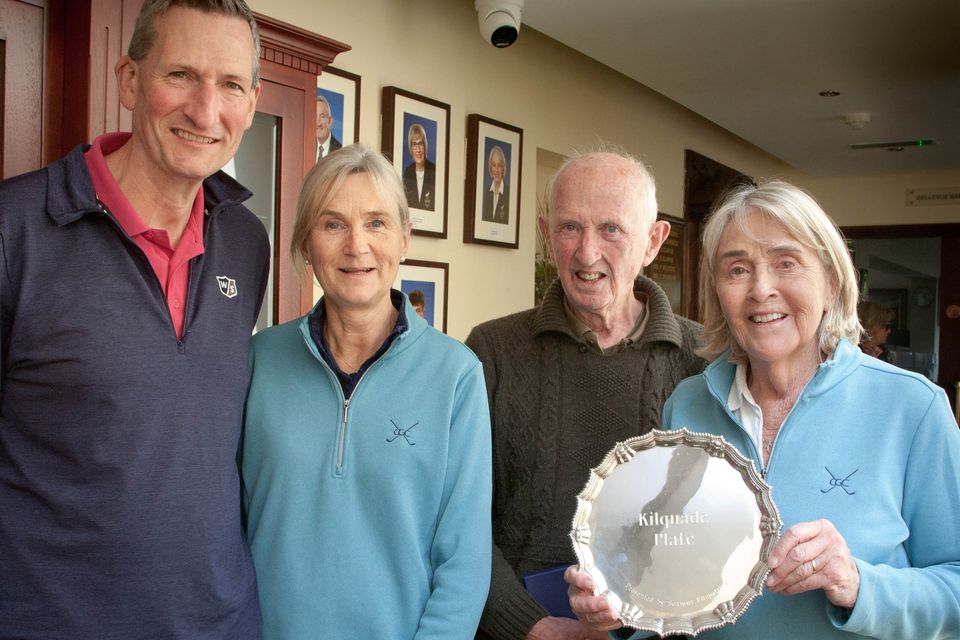 Winners of the Kilquade Plate in 2023, the 9-hole competition, were the Grandstand Sports team, Mahon Murphy, Michael Gibbons, Yvonne McGovern and Rosemary Gibbons.
