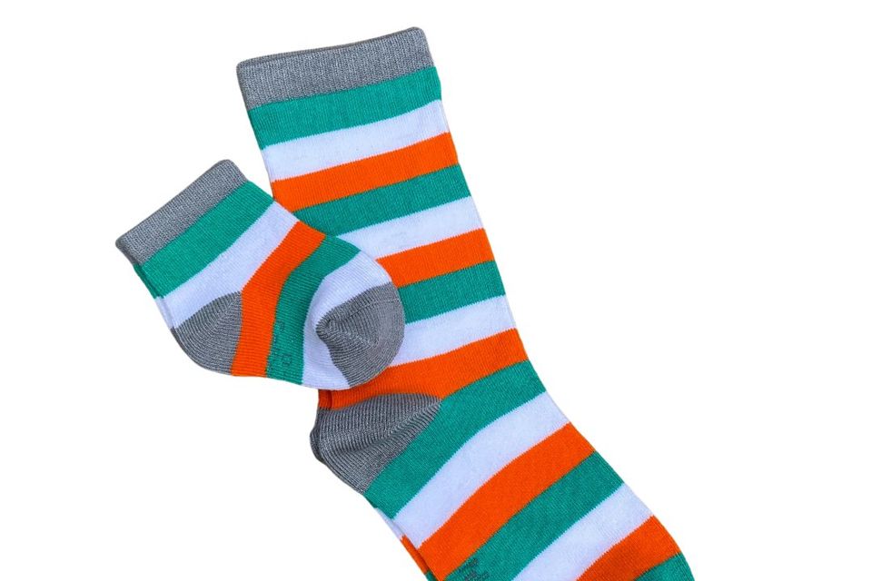 Seamless Ireland rugby socks made from bamboo cotton, from €7, pollyandandy.com