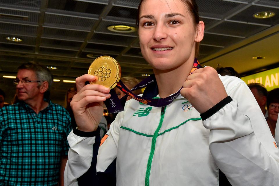 Inspiration: 43 per cent of women take part in regular sport, like Katie Taylor.