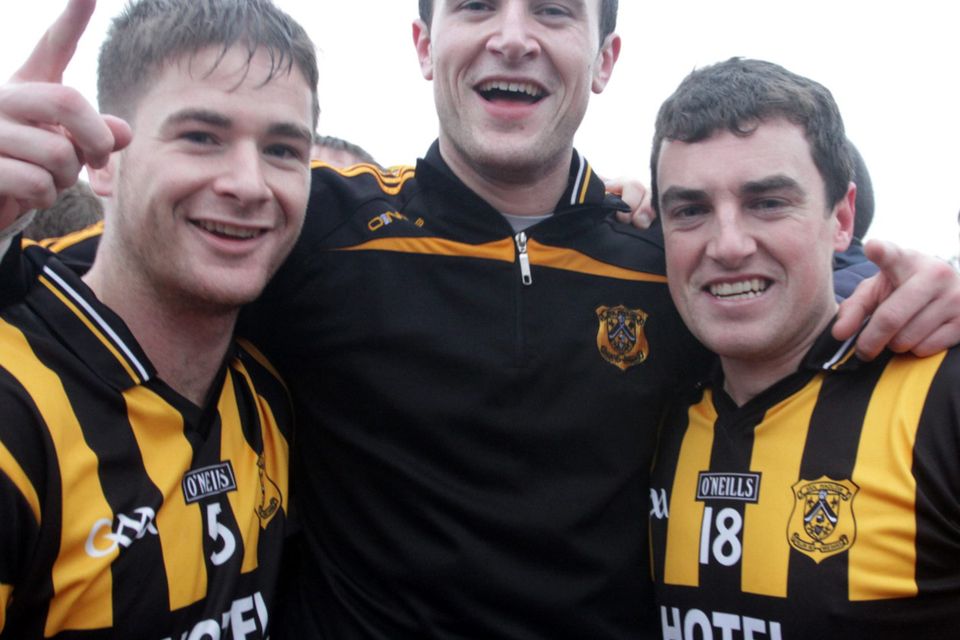 Conor Walsh, Brian Murphy and Tommy Barron start the celebrations