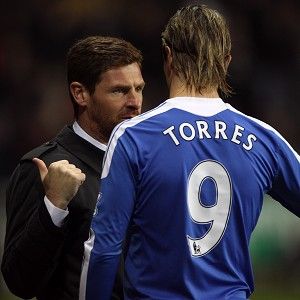Andre Villas-Boas (left) and Fernando Torres - the Tottenham manager has escaped punishment for his criticism of the FA