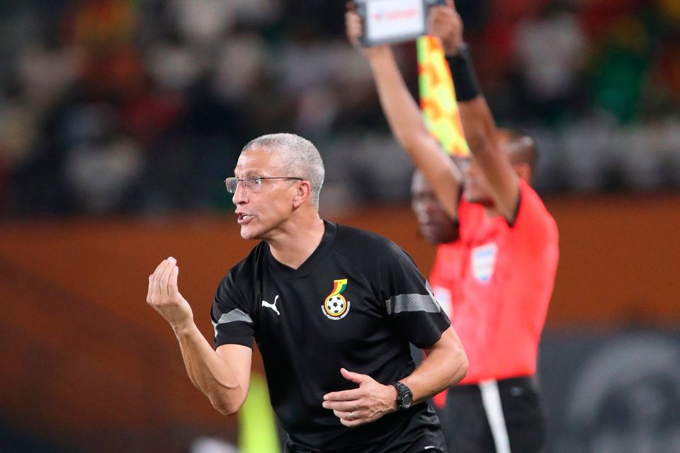 Chris Hughton, entrenador de Ghana.  Imagen: Sergio Bisci / Sportsfile