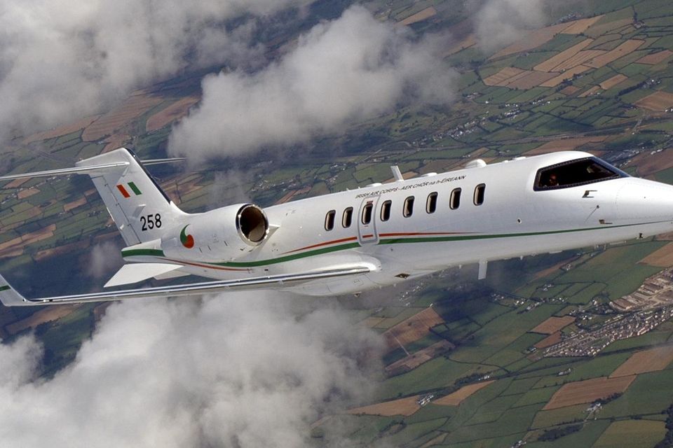 The government Learjet. Picture by Defence Forces