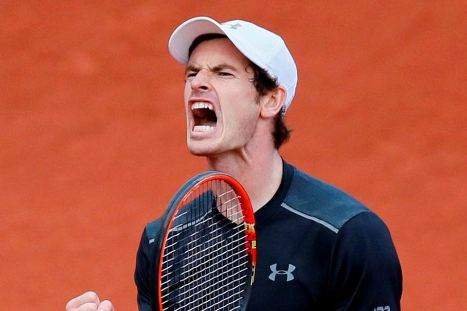 Andy Murray admitted he's sometimes embarrassed when he sees replays of matches.   Photo: Gonzalo Fuentes/Reuters