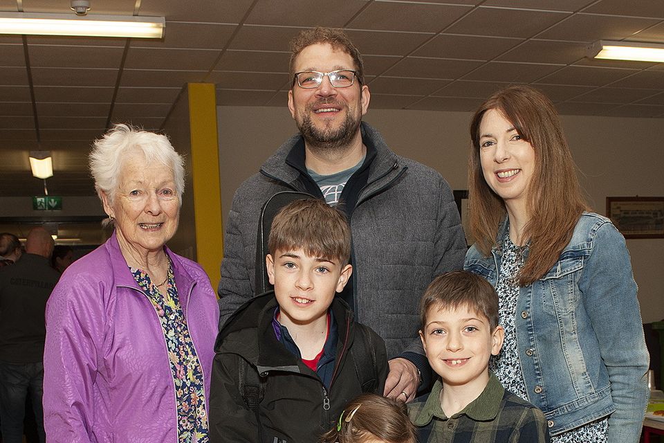 At the Gorey Ballygarrett CCE Junior Feis in St Joseph's School, Gorey on Sunday were Bernie Bunnane, Thomas, Cliona, Patrick, Dara and Ábha AbronasPic: Jim Campbell
