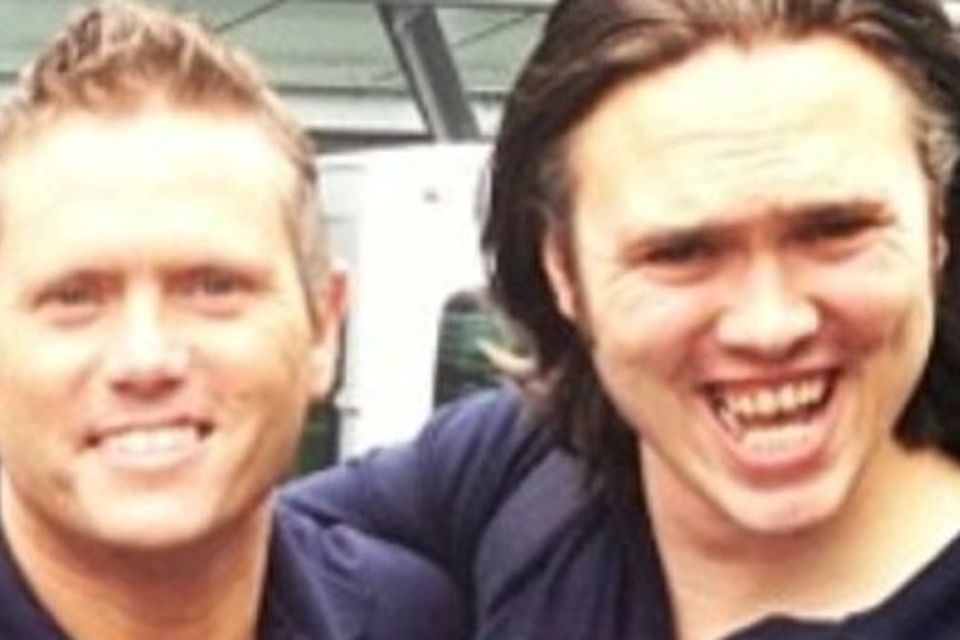 Alan Harris on left, Stephen on right