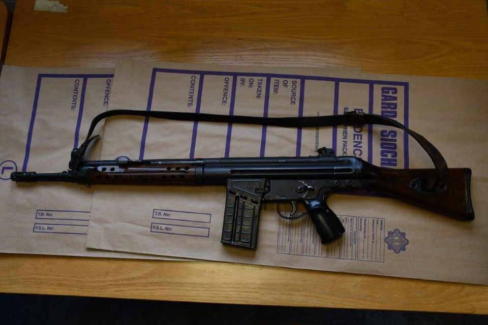 A G3 Rifle was seized