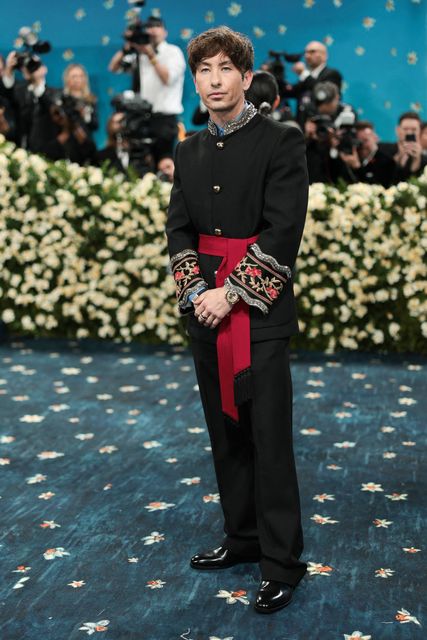 Barry Keoghan poses during the Met Gala, an annual fundraising gala held for the benefit of the Metropolitan Museum of Art's Costume Institute with this year's theme 'Superfine: Tailoring Black Style,' in New York City, New York, U.S., May 5, 2025. REUTERS/Mario Anzuoni