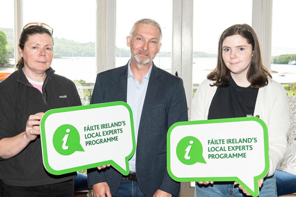 Siobhan Corcoran of The Glede Farm; Don Colbert, Wild Atlantic Way Failte Ireland and Eimear Corcoran, Gougane Barra Hotel attending Fáilte Ireland’s Local Experts Programme workshop, which was held this week in the Eccles Hotel Glengarriff, West Cork.   Photo: Gerard McCarthy