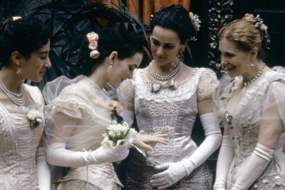 "Think of Edith Wharton’s The Age Of Innocence, for example, set in the 1870s, where the deployment of a particular set of china at dinner signifies the degree of approval (or otherwise) of the guest of honour." American actress Winona Ryder on the set of The Age of Innocence. Photo: Columbia Pictures/Sunset Boulevard/Corbis via Getty Images