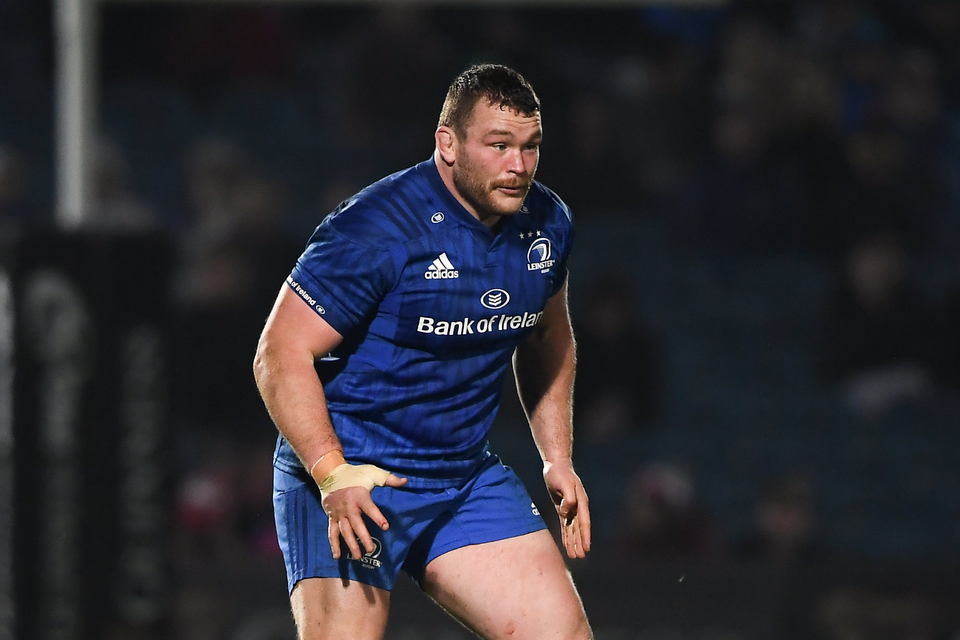Jack McGrath of Leinster during the Guinness PRO14 Round 19 match between Leinster and Benetton at the RDS Arena in Dublin. Photo by David Fitzgerald/Sportsfile