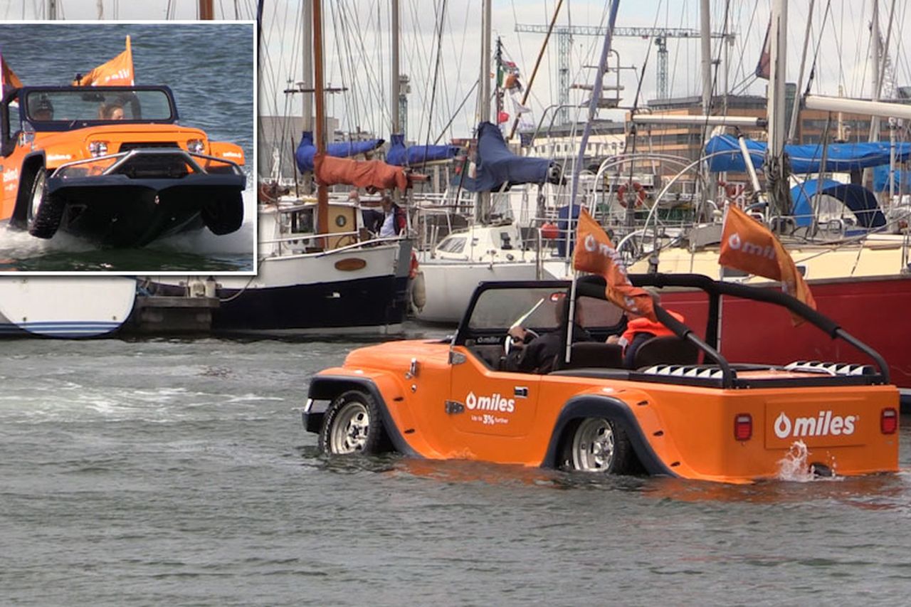 WaterCar, whether on land or sea, off to speedy start
