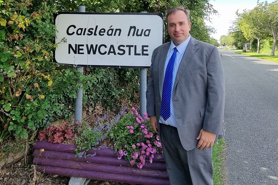 Councillor Stephen Stokes on the outskirts of Newcastle, County Wicklow.