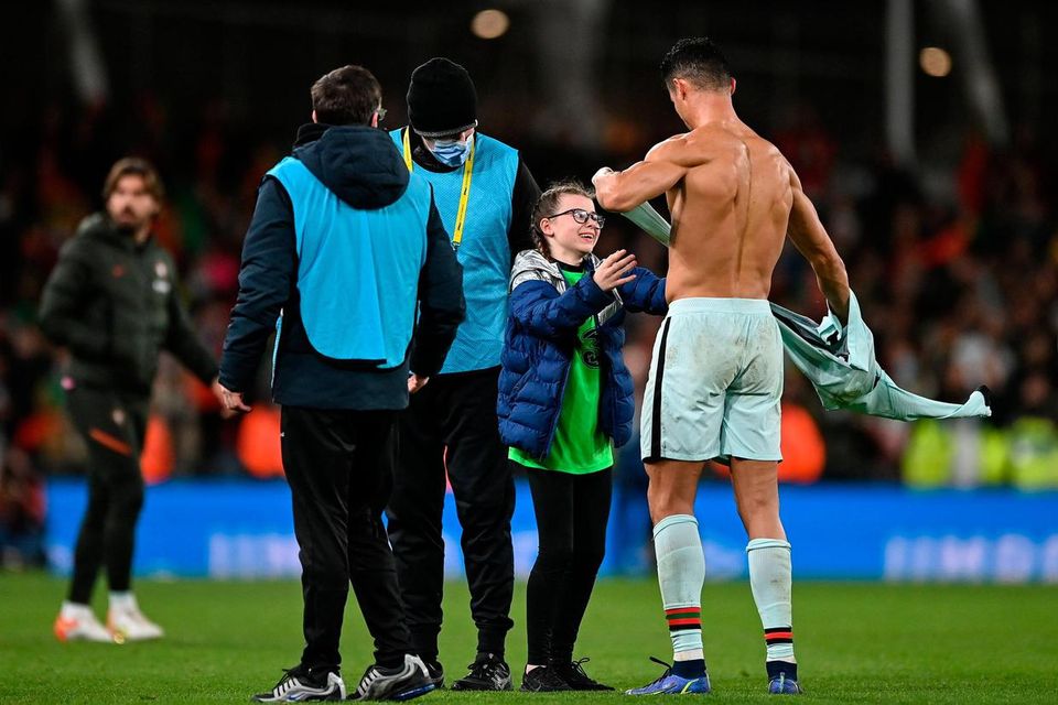 Cristiano Ronaldo makes 11-year-old Ireland fan's 'dream come true