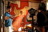 thumbnail: Marco Orsini filming at Eileen Gray's Villa for Gray Matters. Photo: MoJo Entertainment.