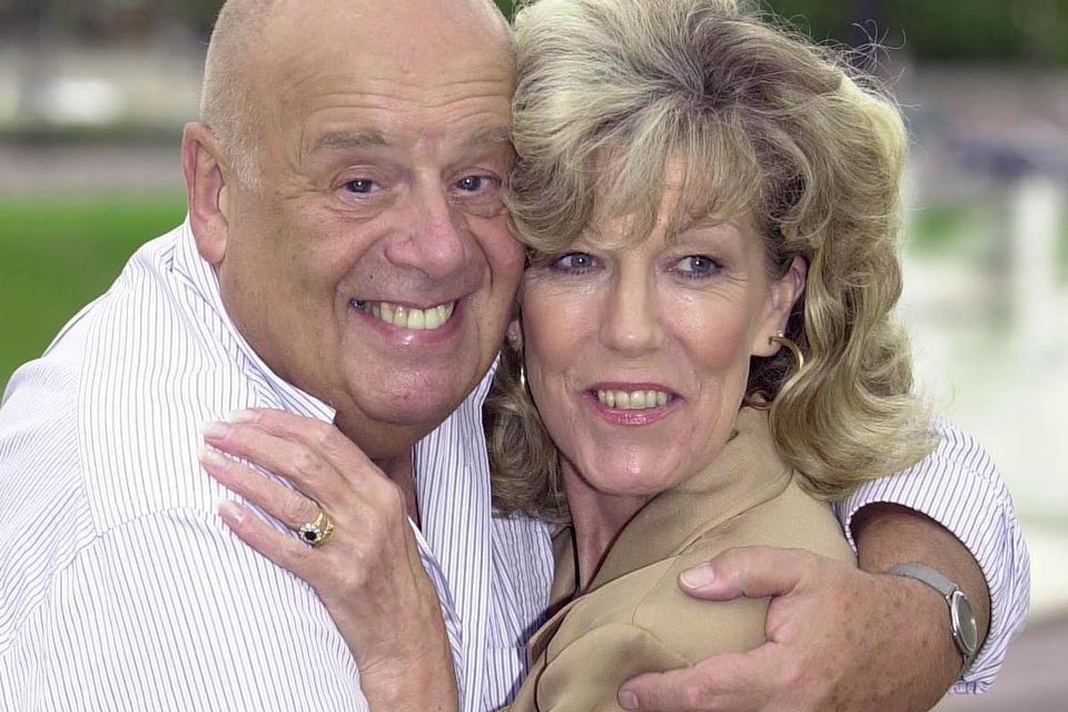 Coronation Street stars John Savident and Sue Nicholls (PA)