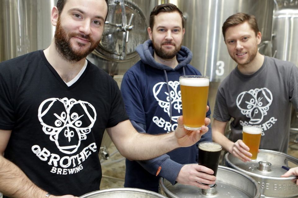 Brian, Pardraig and Barry O'Neill of O Brother Brewing Company in Kilcoole