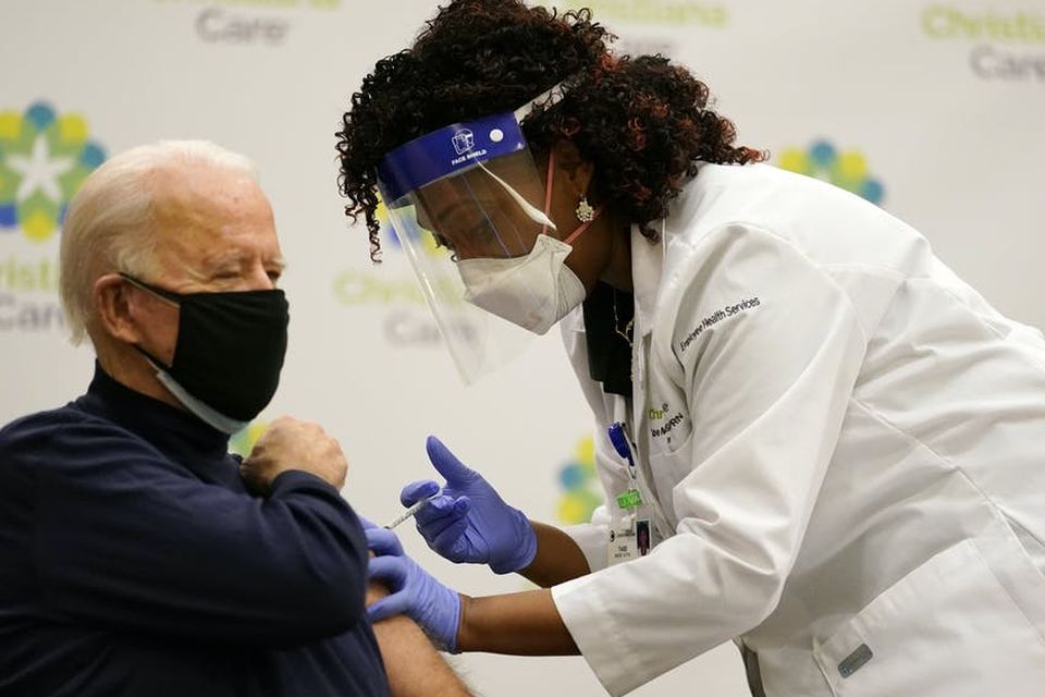 President-elect Joe Biden has received his first dose of the coronavirus vaccine on live television