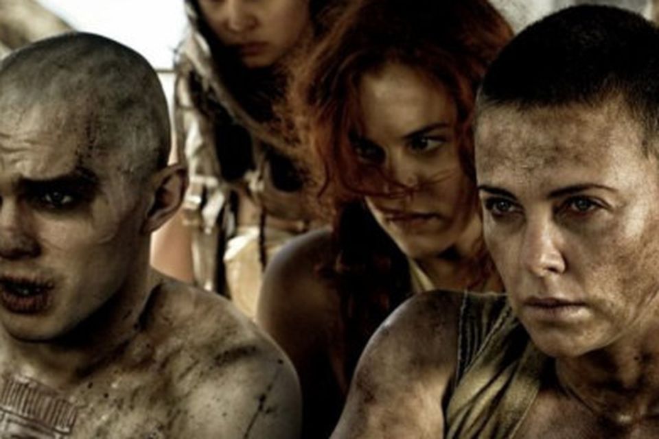 Charlize Theron, Nicholas Hoult and Rosie Huntington-Whiteley in Mad Max: Fury Road (2015)
