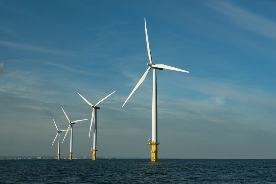 Teesside offshore wind farm, operated by EDF Renewables. 
