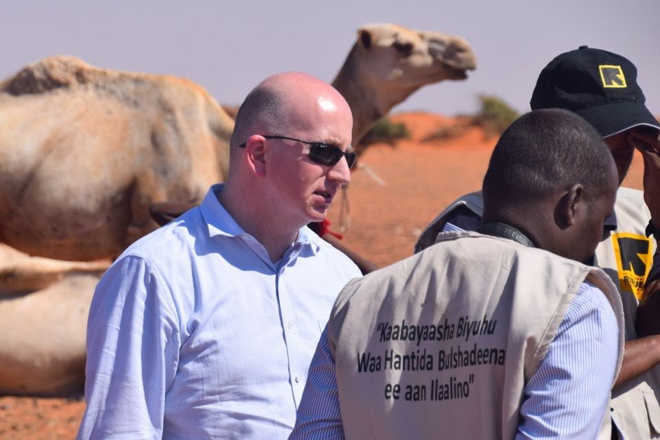 Ciaran Donnelly (left) is a senior vice-president with the International Rescue Committee