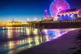 thumbnail: The Santa Monica Pier at night