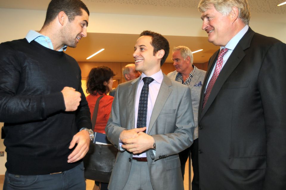 Rob Kearney and David Epstein at the Denis O'Brien Science Lecture