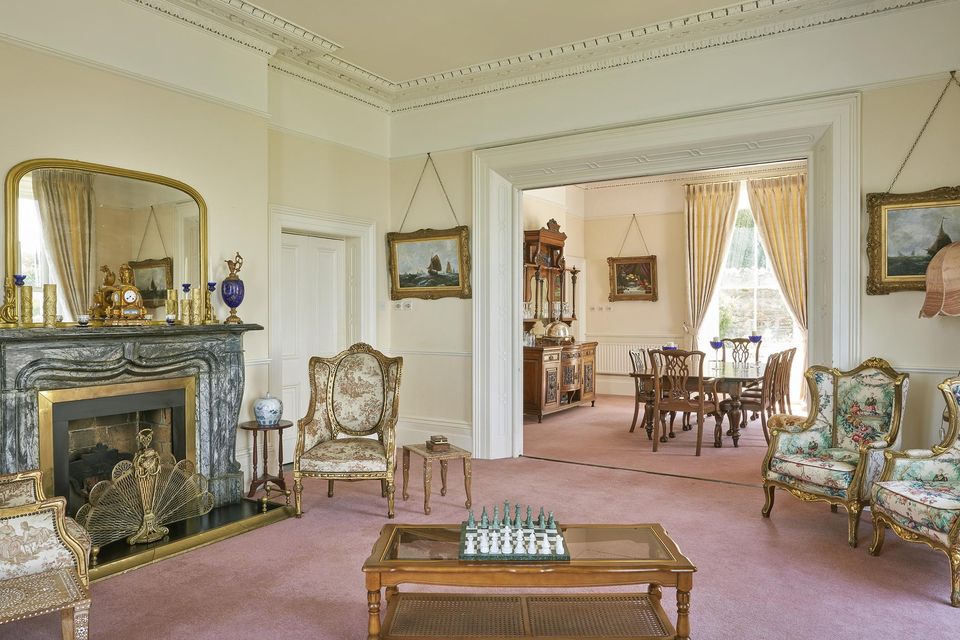 The interconnecting reception rooms