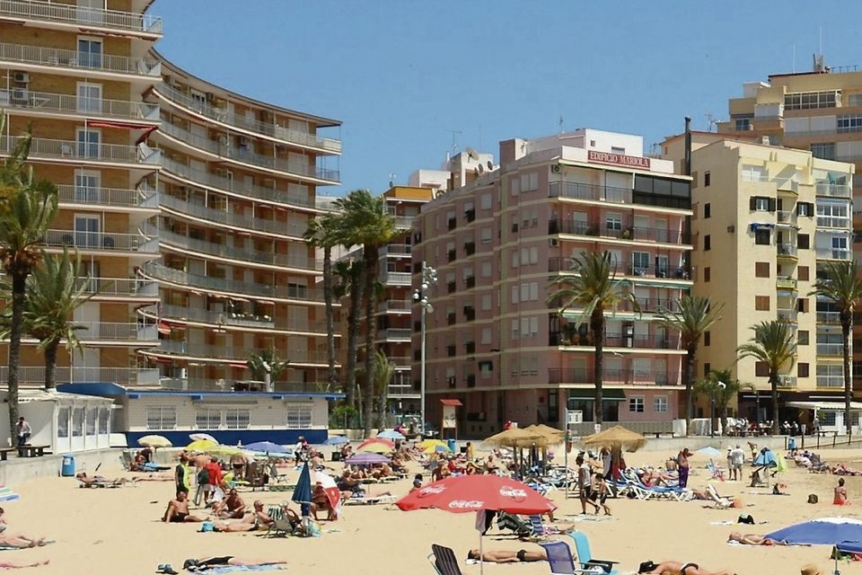 The Spanish resort of Torrevieja on the Costa Blanca