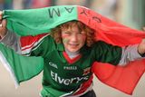 thumbnail: Mayo supporter Cian Degrieck, aged 7, from Crossmolina, Co. Mayo