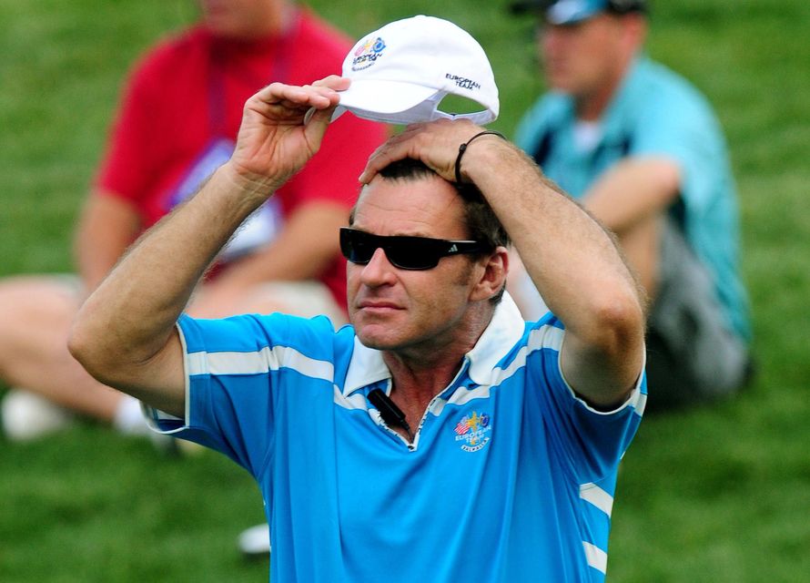 Nick Faldo’s reputation suffered after Europe’s Ryder Cup defeat in 2008 (PA)
