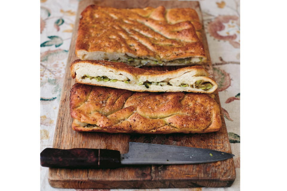 Cheese and Herb Stuffed Focaccia Recipe