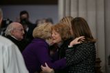 thumbnail: President Michael D Higgins and Sabina offer their condolences to Gay Byrne's wife Kathleen, daughters Crona and Suzy and grandchildren.