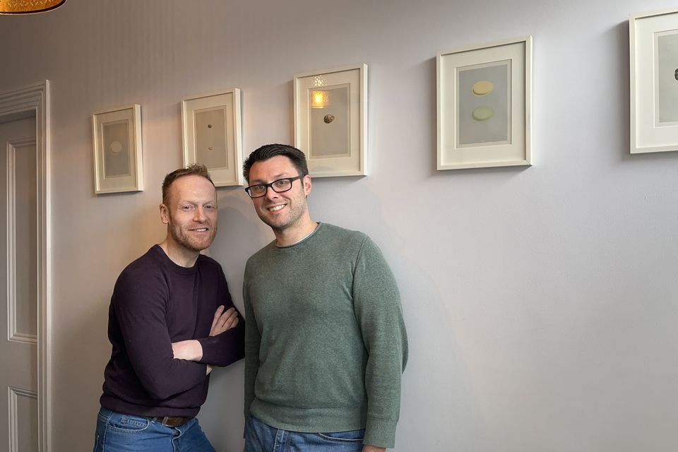 Writer, poet and film maker Donal Nugent and his husband, Arnaud Sichaumette
