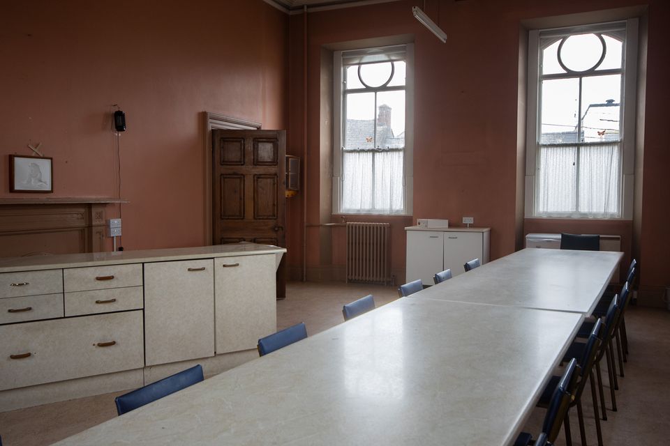 The refectory or dining hall.