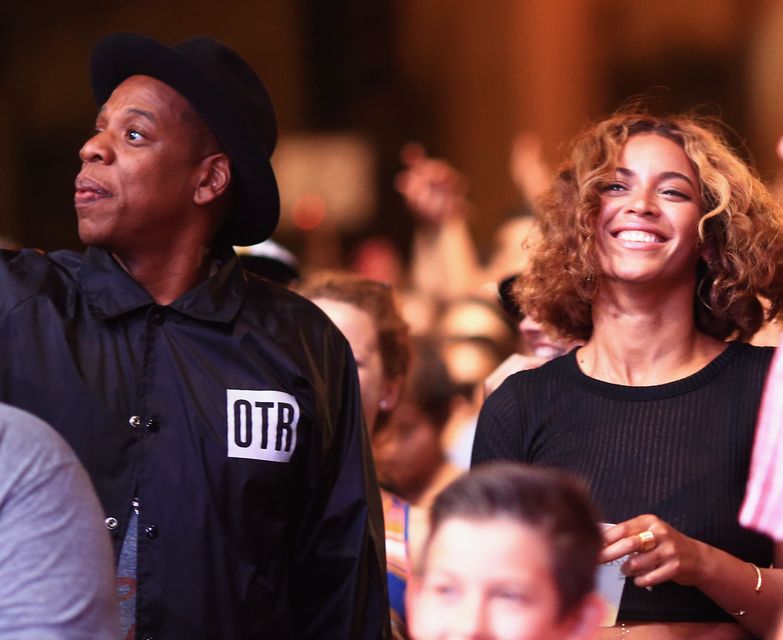 LOS ANGELES, CA - AUGUST 31:  Recording artists Jay Z (L) and Beyonce attend day 2 of the 2014 Budweiser Made in America Festival at Los Angeles Grand Park on August 31, 2014 in Los Angeles, California.  (Photo by Christopher Polk/Getty Images for Anheuser-Busch)