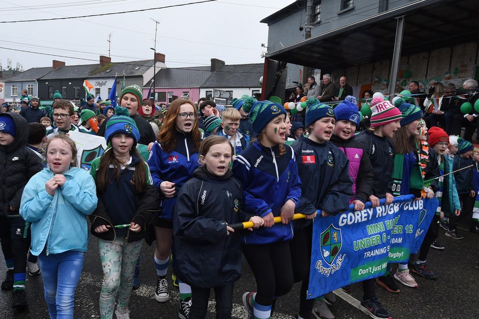 Gorey Boxing club during the St Patrick's Day parade in Gorey. Pic: Jim Campbell