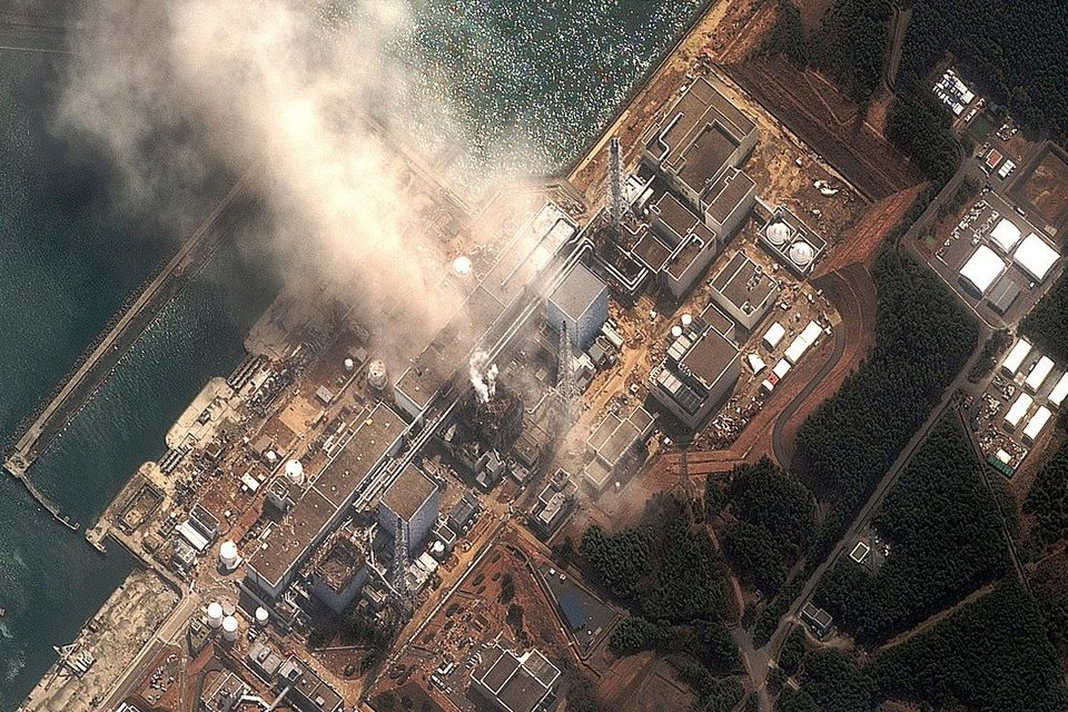 The wrecked Fukushima Daiichi nuclear power plant