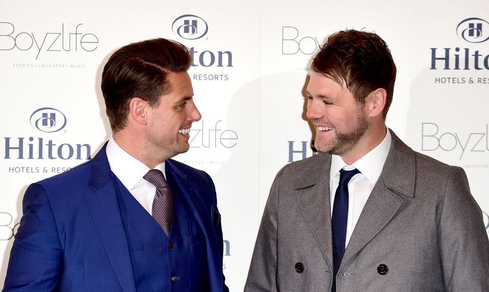 Keith Duffy (left) and Brian McFadden teamed up for Boyzlife (Ian West/PA)