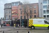 thumbnail: The large advertisement which was covering apartment windows on Dublin's O'Connell Street
