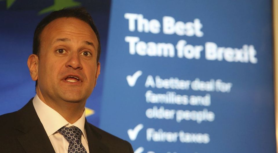Taoiseach Leo Varadkar pictured at Fine Gael’s election manifesto launch in Dublin this afternoon..Picture Gareth Chaney / Collins Photos