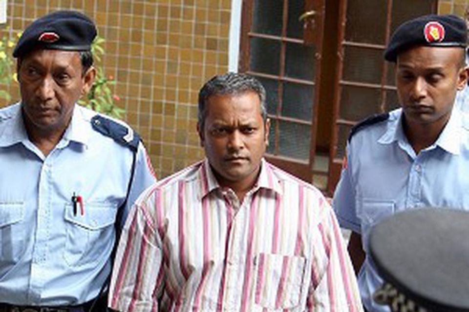 Sandeep Mooneea (52) was arrested and questioned by police yesterday