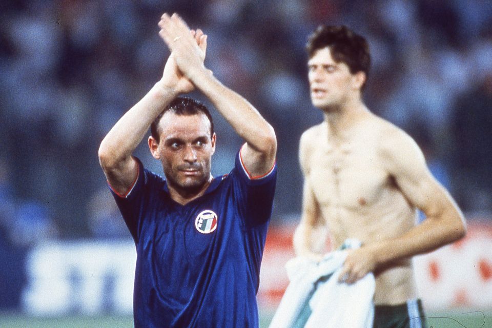 Salvatore 'Toto' Schillaci broke Irish hearts in Italia 90. Photo: Getty