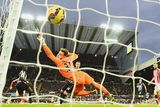 thumbnail: Newcastle United Jak Alnwick fails to get a hand to Adam Johnson's shot which gave Sunderland the win in their Premier League clash at St James' Park. Photo: Laurence Griffiths/Getty Images