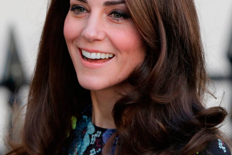 The Duchess of Cambridge arriving at the Institute of Contemporary Art in London where she and the Duke of Cambridge and Prince Harry were outlining the next phase of their mental health Heads Together campaign.