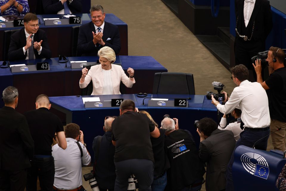 Ursula Von Der Leyen Re-elected For Second Term As European Commission ...