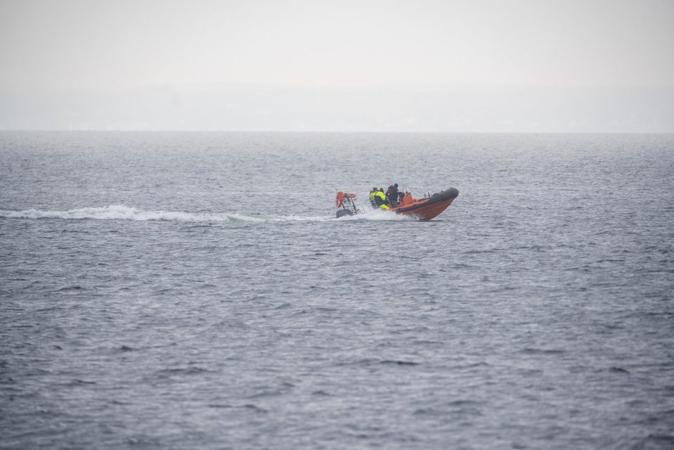 13/08/2020 Searching was call off after the 2 missing girls were found south of Inis Oir off the shore of Co. Galway after being missing while out ÒSUPÓing . Photo:Andrew Downes
