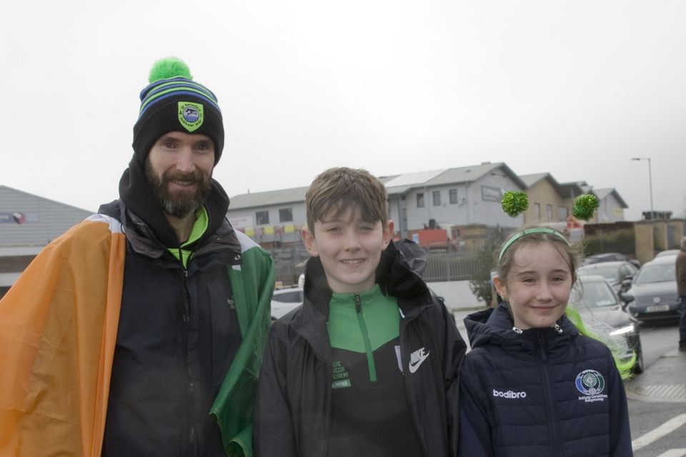 Ben, Ethan, and Tiernan Heaney at the Arklow parade.