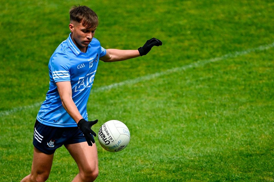 Joe Quigley scored from the penalty spot as Dublin beat Louth in the Leinster U-20 FC at Parnell Park. Photo: Sportsfile